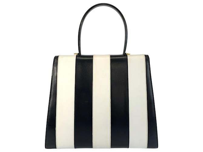 Céline Borsa in pelle CELINE Bianco - vista 2