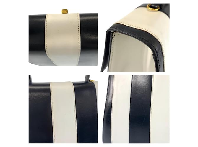 Céline Borsa in pelle CELINE Bianco - vista 5