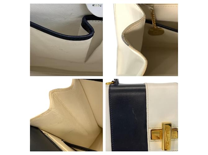 Céline Borsa in pelle CELINE Bianco - vista 6