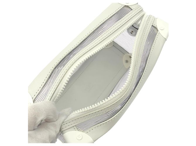 Louis Vuitton Soft Trunk Schultertasche Weiß - Ansicht 7