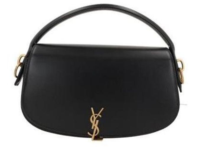 Saint Laurent Borsa a spalla mezza luna Nero - vista 2