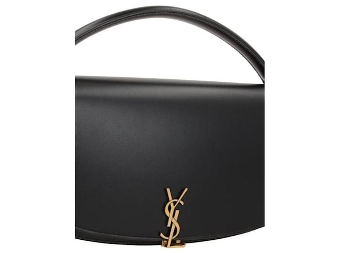 Saint Laurent Borsa a spalla mezza luna Nero - vista 4
