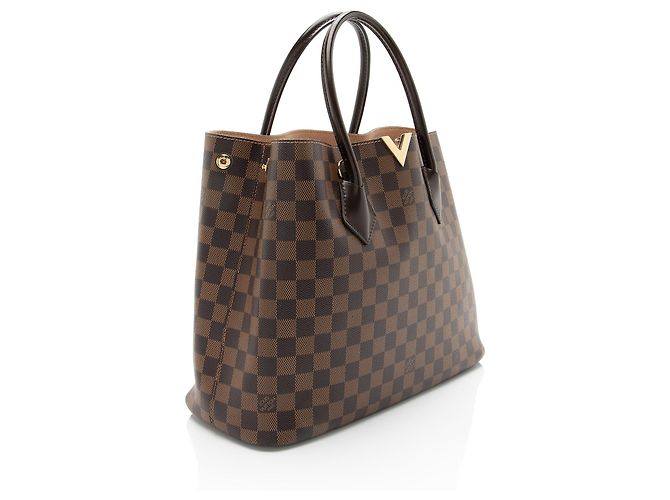 Tote Kensington Damier Ebene Louis Vuitton Marrone - vista 2