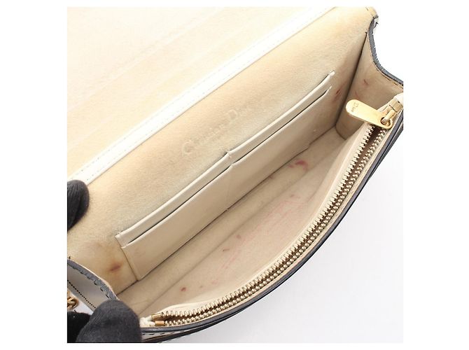 Borsa a tracolla in pelle Christian Dior J'ADIOR Bianco - vista 3