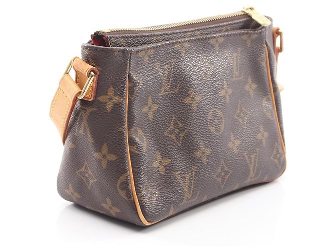 Borsa a tracolla Louis Vuitton Vivasite PM Monogram Coated Canvas Marrone - vista 2