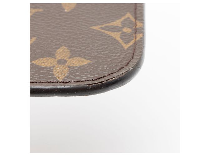 Louis Vuitton Monogram Canvas Neverfull GM Pochette Marrone - vista 10