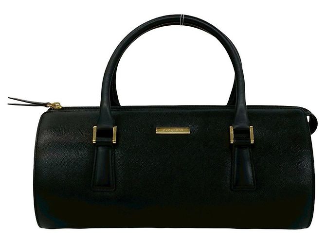Borsa in pelle Burberry Nero - vista 2
