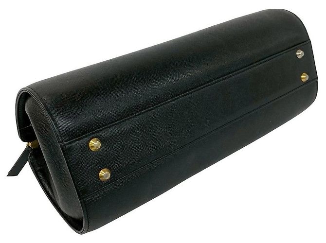Borsa in pelle Burberry Nero - vista 8