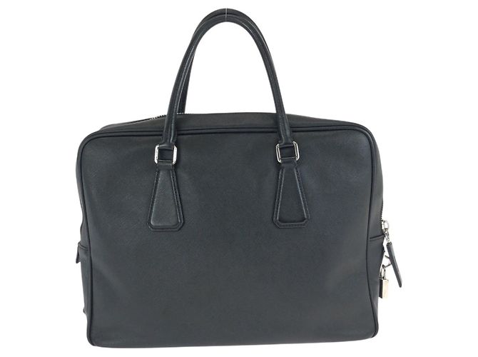 Valigetta in Pelle Saffiano Prada Nera Nero - vista 2