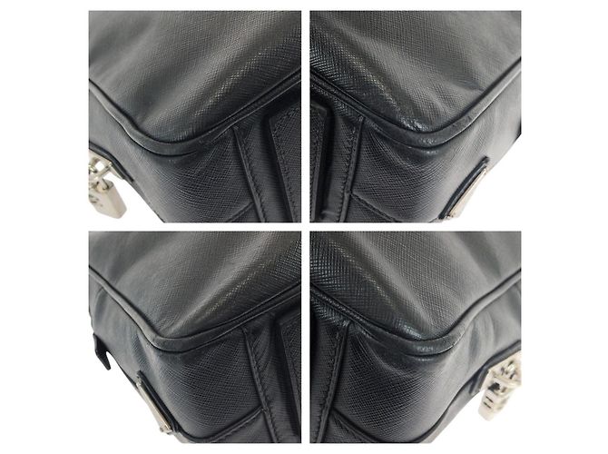 Valigetta in Pelle Saffiano Prada Nera Nero - vista 3