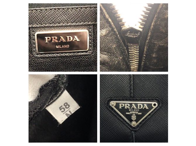 Valigetta in Pelle Saffiano Prada Nera Nero - vista 4
