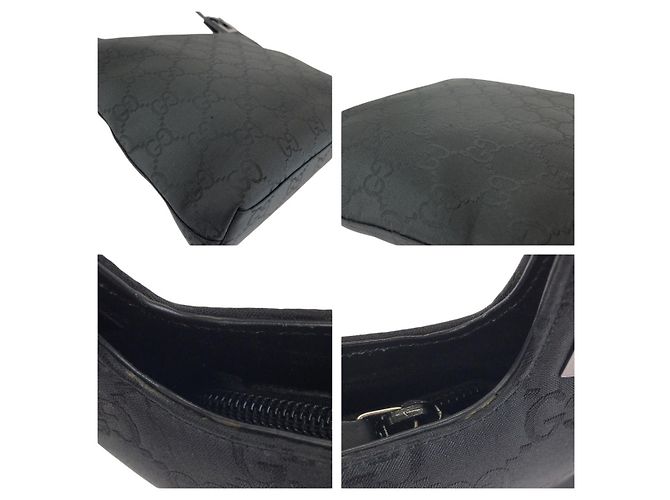 Bolsa de ombro em nylon Gucci Preto - vista 5