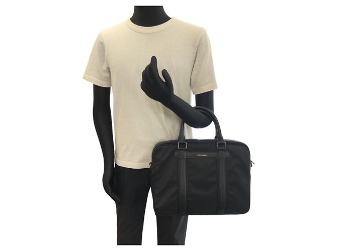 Valigetta in nylon e pelle Dolce & Gabbana Nero - vista 7