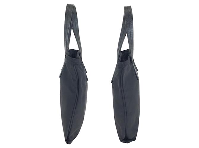 Borsa Prada Nylon Leather Tessuto Logo Nero - vista 8