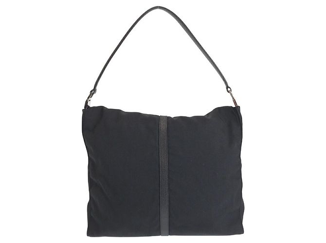 Gucci Jackie Nylon Schultertasche Schwarz - Ansicht 2
