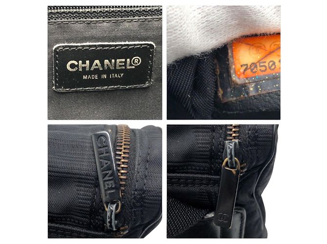 Chanel Nylon Coco Mark Rucksack Schwarz - Ansicht 4