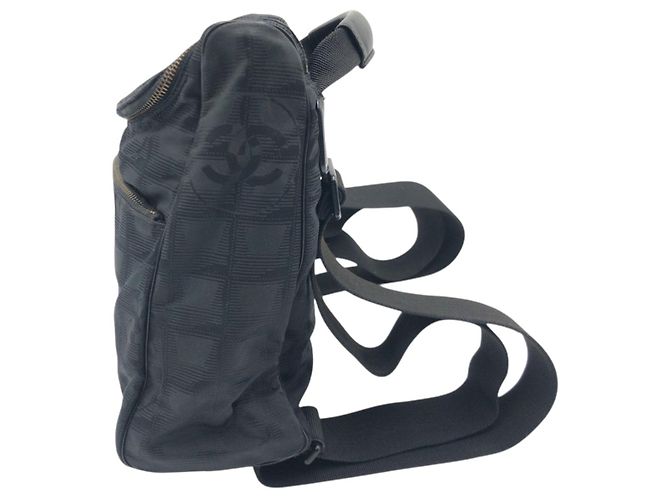 Chanel Nylon Coco Mark Rucksack Schwarz - Ansicht 9