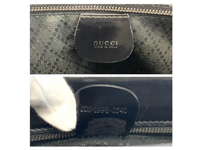 Bamboo Borsa Tote in Nylon e Bambù Gucci Nero - vista 3