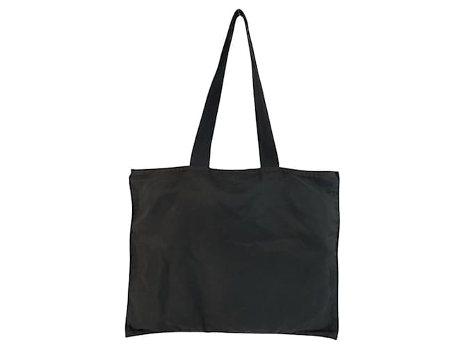 Bolso Tote Prada Nylon Tessuto Triangle Logo Negro - vista 2