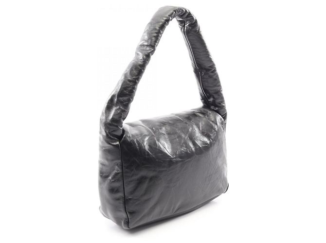 Borsa a tracolla in pelle Balenciaga Monaco Nero - vista 2