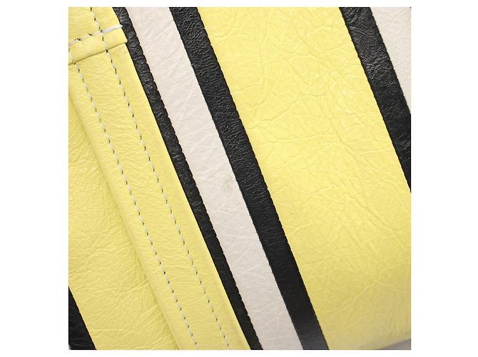 Borsa 2way in pelle Balenciaga Barbes Giallo - vista 7