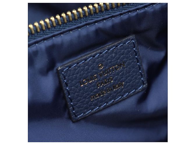 2way Tote Bag Louis Vuitton NoeFurrure MM Cut Flower Gran Bleu Nylon und Leder Blau - Ansicht 4