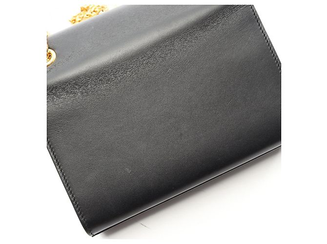 Yves Saint Laurent Borsa a tracolla Kate in pelle Saint Laurent Paris Nero - vista 7