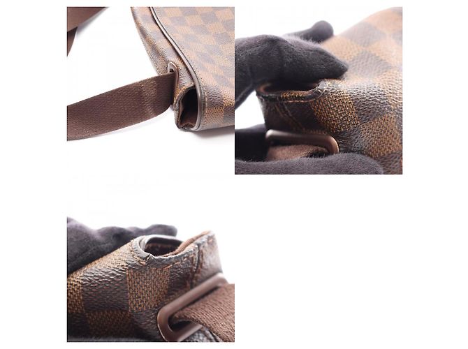 Sac à épaule Louis Vuitton Brooklyn MM Damier Ebene Toile enduite - vue 10