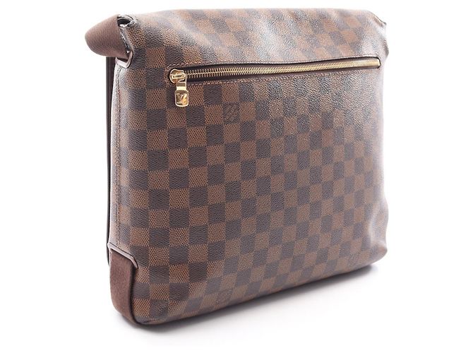 Sac à épaule Louis Vuitton Brooklyn MM Damier Ebene Toile enduite - vue 2