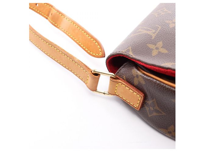 Borsa a tracolla Louis Vuitton Tambourin Monogram Marrone - vista 8
