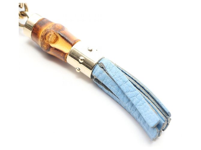 Portafoglio lungo in pelle Bamboo Gucci Blu - vista 9