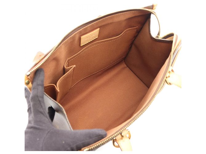 Borsa Tote Louis Vuitton Popincourt Haut Monogram Marrone - vista 3
