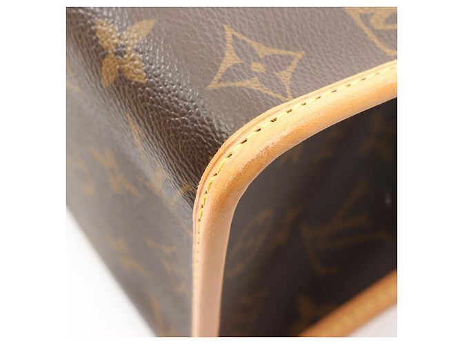Borsa Tote Louis Vuitton Popincourt Haut Monogram Marrone - vista 9