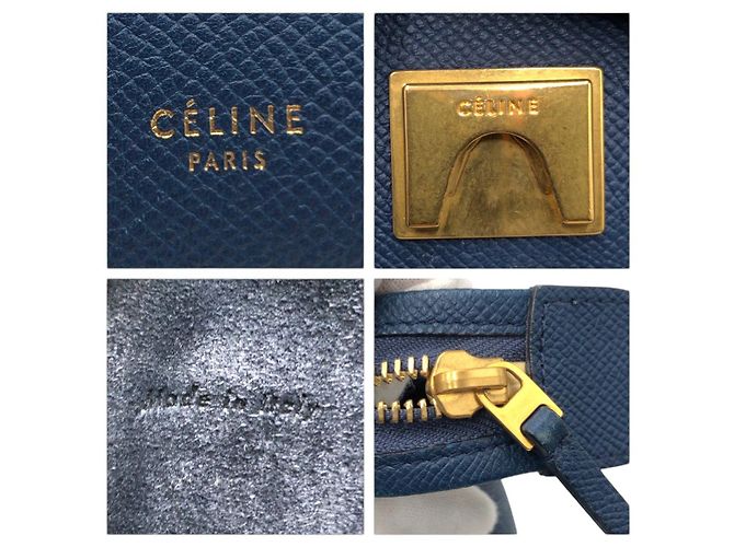 Céline CELINE Belt Bag borsa 2way in pelle Blu - vista 3