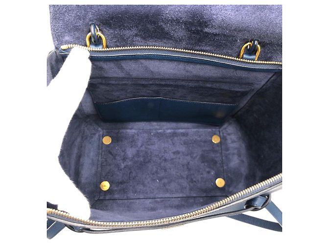 Céline CELINE Belt Bag borsa 2way in pelle Blu - vista 8