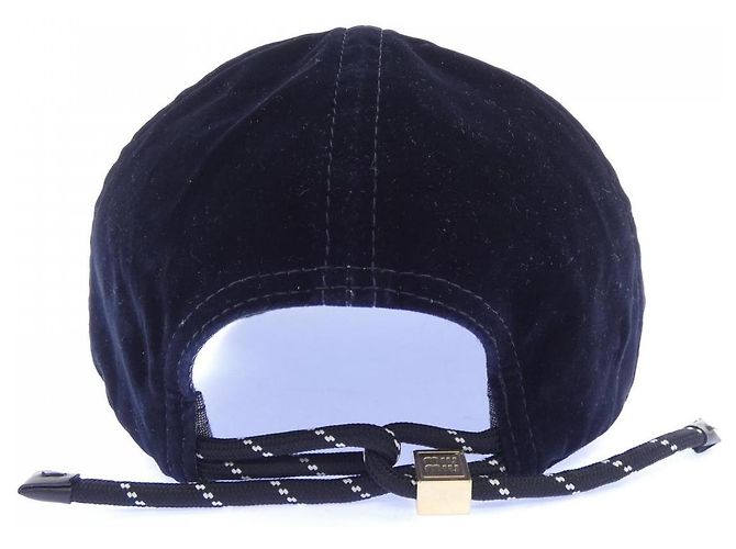 Cappellino in velluto Miu Miu Blu - vista 4
