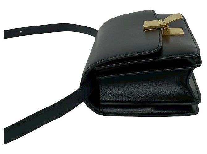 Céline Borsa a tracolla Celine Classic Box in pelle Nero - vista 6