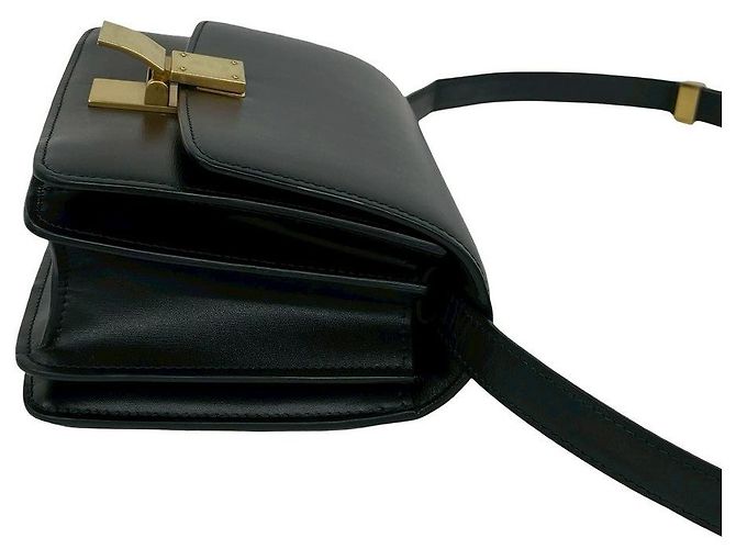 Céline Borsa a tracolla Celine Classic Box in pelle Nero - vista 7