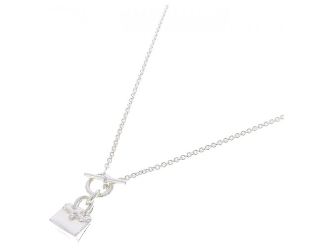 Hermès Collana Amulette Birkin in argento 925 Hermes Metallico - vista 2