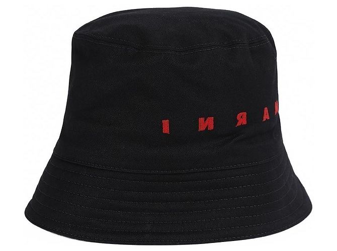 Marni Bucket Hat mit besticktem Logo Schwarz - Ansicht 5