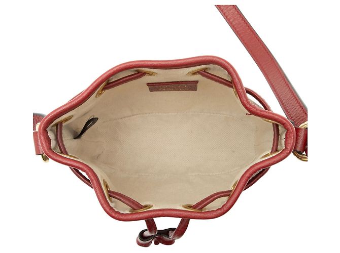 Mini borsa a secchiello in tela Micro GG Gucci x Doraemon Marrone - vista 7