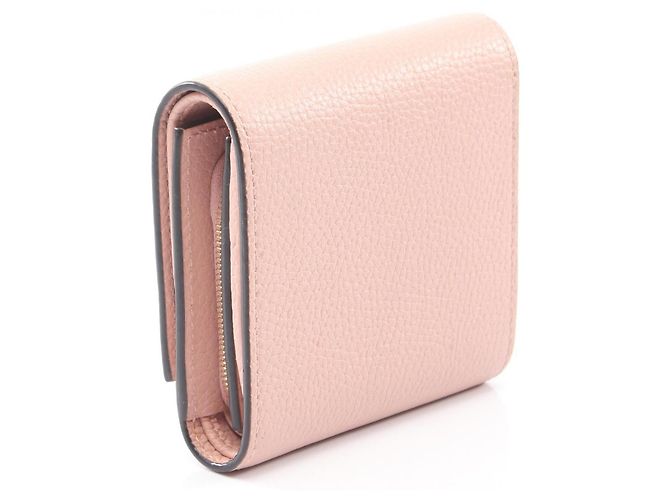 Portafoglio in pelle Gucci Horsebit Rosa - vista 2