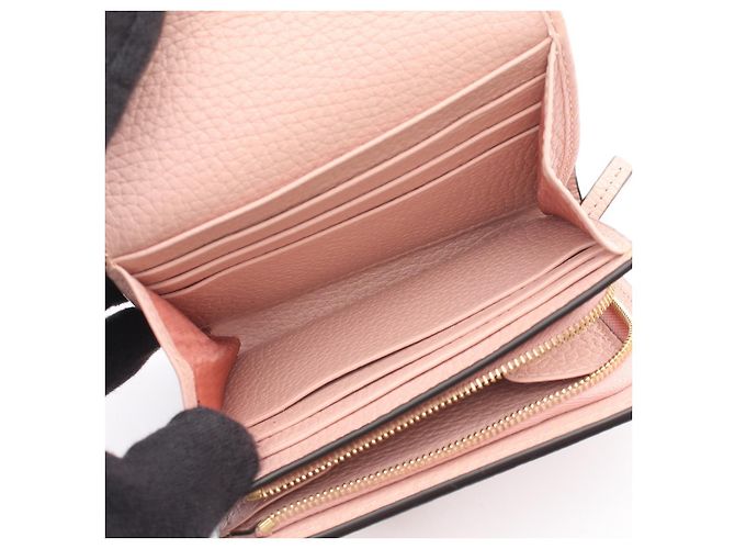 Portafoglio in pelle Gucci Horsebit Rosa - vista 3