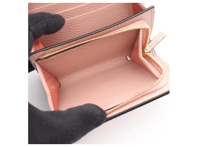 Portafoglio in pelle Gucci Horsebit Rosa - vista 4