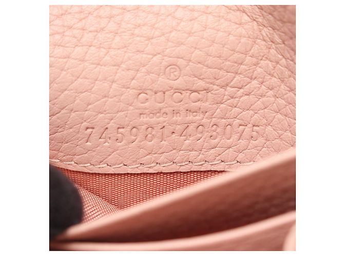 Portafoglio in pelle Gucci Horsebit Rosa - vista 5