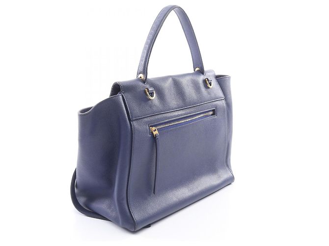 Céline Borsa a mano mini BELT BAG in pelle CELINE Blu - vista 2