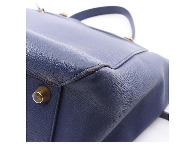 Céline Borsa a mano mini BELT BAG in pelle CELINE Blu - vista 5