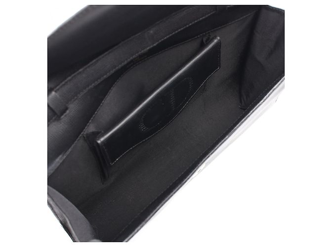 Borsa a tracolla in pelle Christian Dior Nero - vista 3
