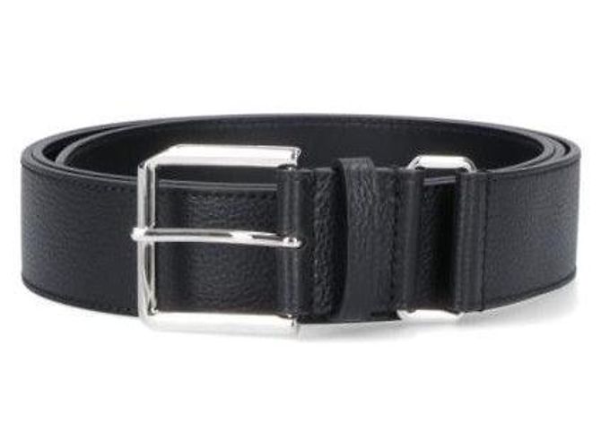 Givenchy Black Grained Leather Belt - view 2