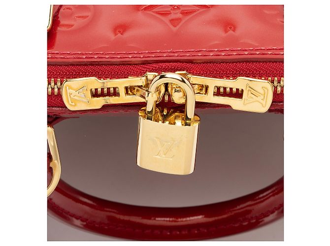 Louis Vuitton Monogram Vernis Alma PM Satchel Rot - Ansicht 9